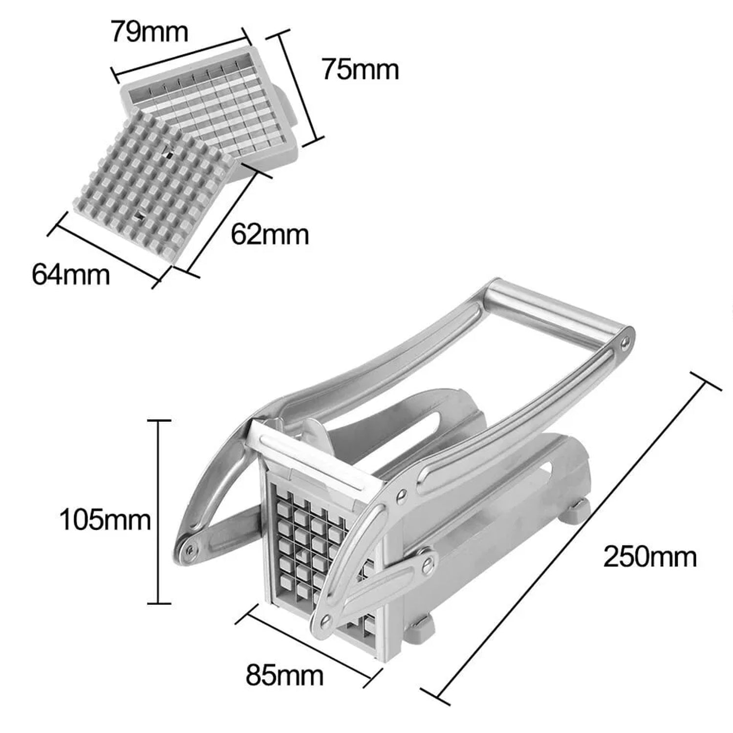 Stainless steel fries cutter Stainless steel fries cutter